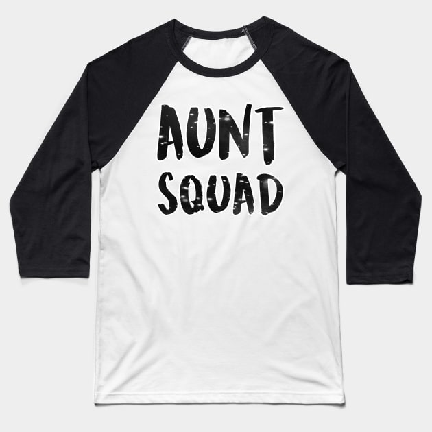 Aunt Squad Bokeh Print Baseball T-Shirt by charlescheshire